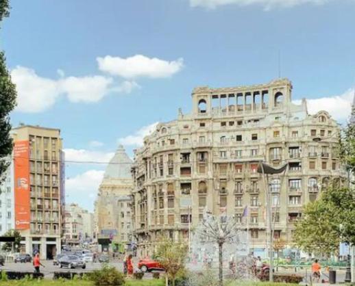 Ferienwohnung Panoramic Terace Victory Boutique Bukarest Exterior foto
